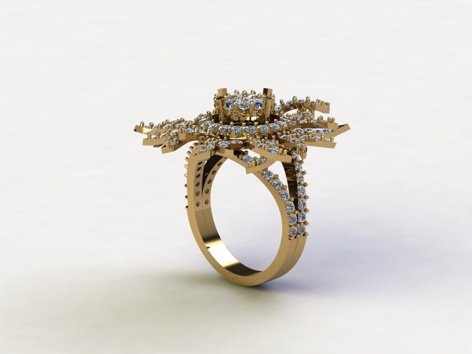 R114 women ring 2021 cad file  3D model_3