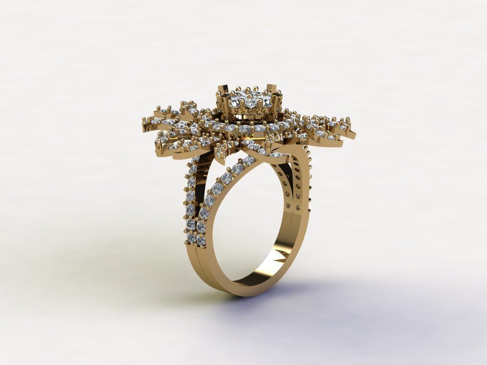 R114 women ring 2021 cad file  3D model_2