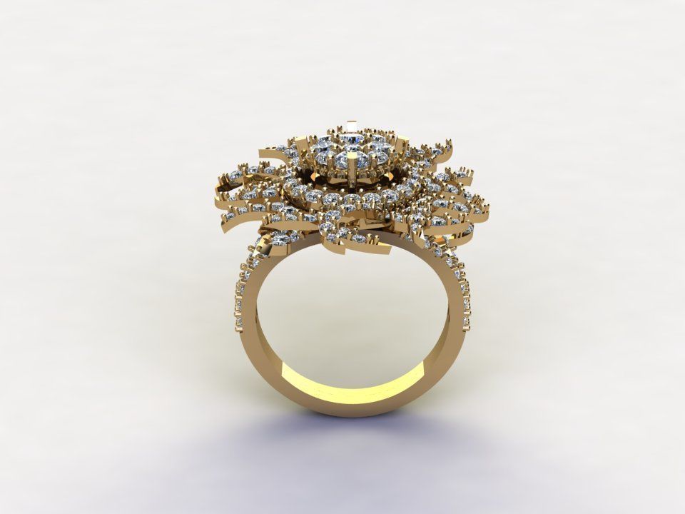 R114 women ring 2021 cad file  3D model_4