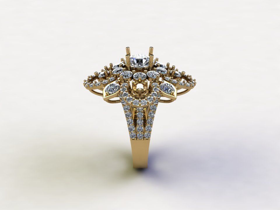 R111 women ring 2021  cad 3D model_5