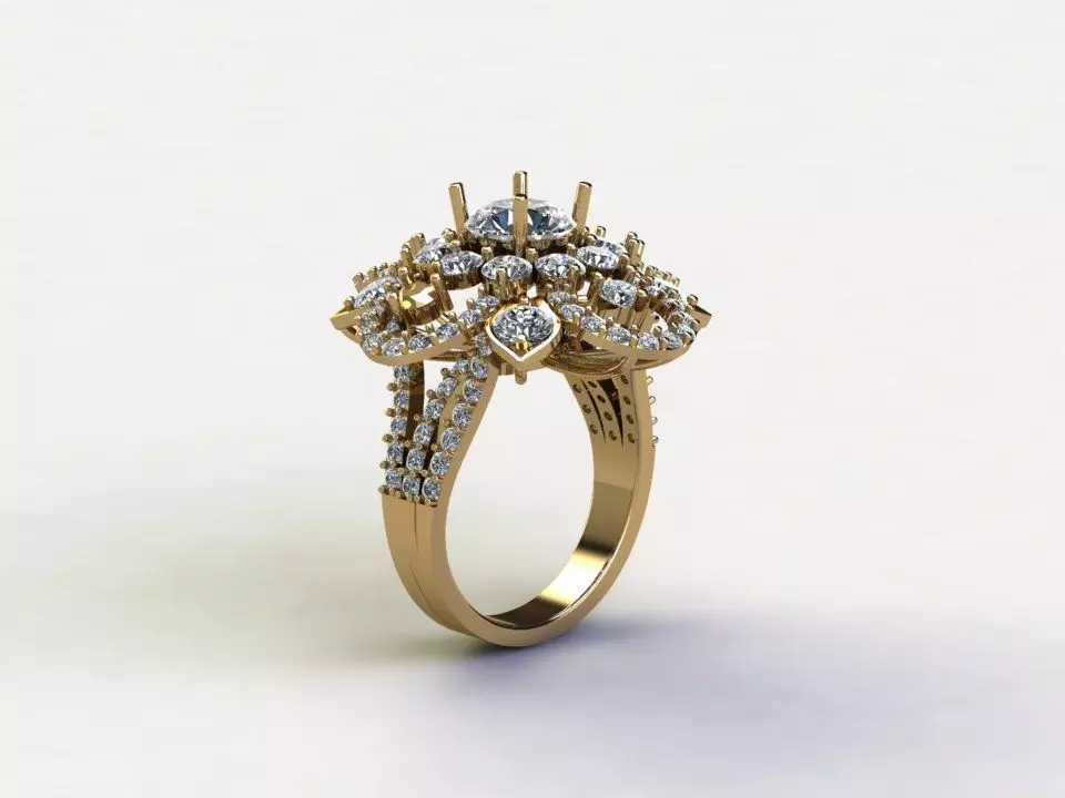 R111 women ring 2021  cad 3D model_0