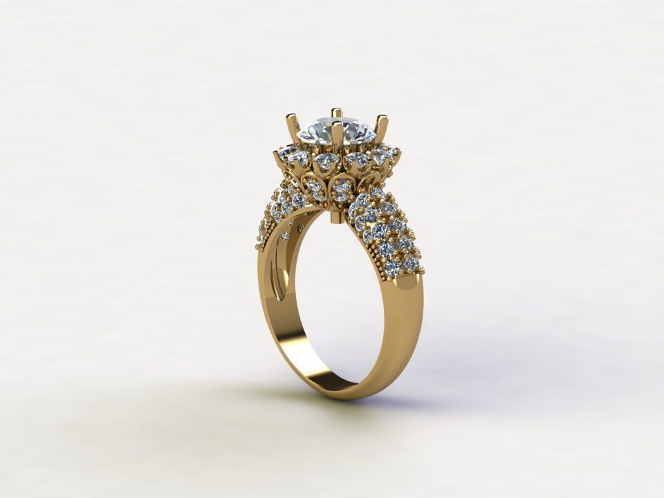 R109 women ring 2021 cad file 3D model_2