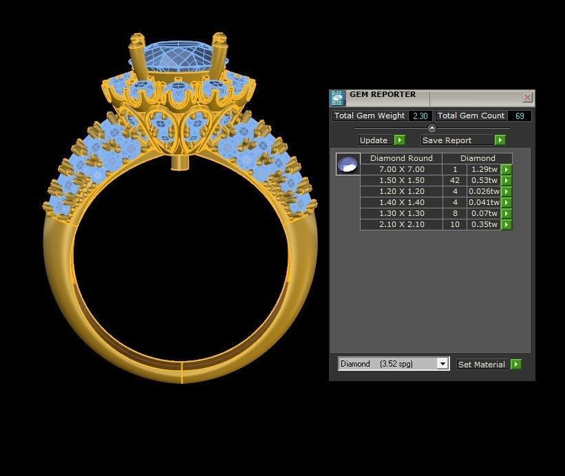 R109 women ring 2021 cad file 3D model_1