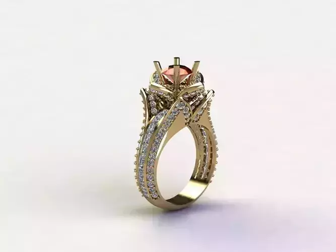 R105 women ring with cad file 2021