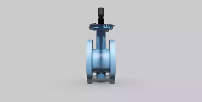 DN50 PN16 - Butterfly valve double flange NC - Autodesk Inventor 3D model