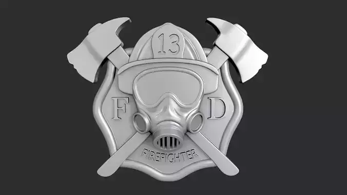 STL models for 3D printing and CNC Firefighter 3D print model