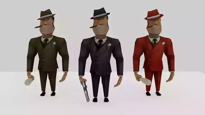 Gangstar Character Rigged