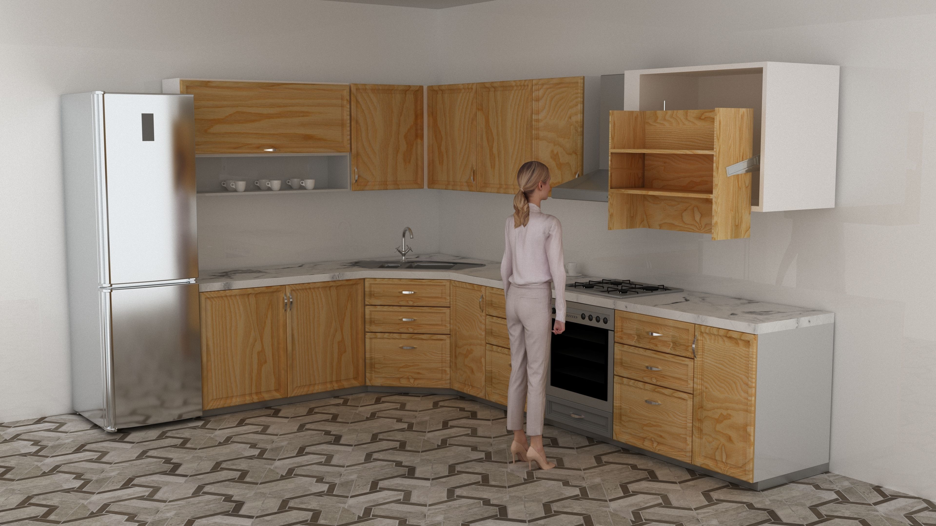 Modern House exterior  3D model_22