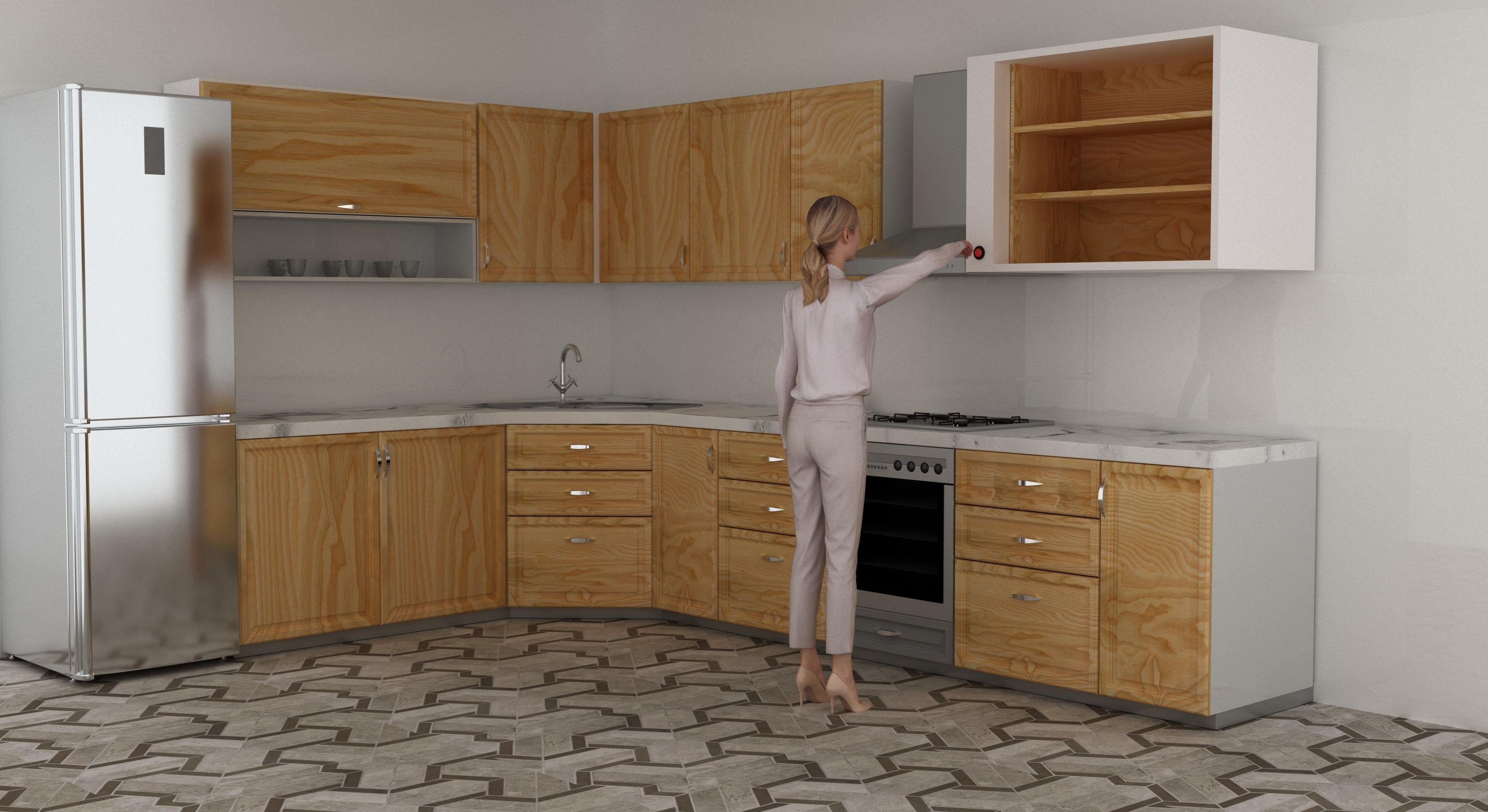 Modern House exterior  3D model_18