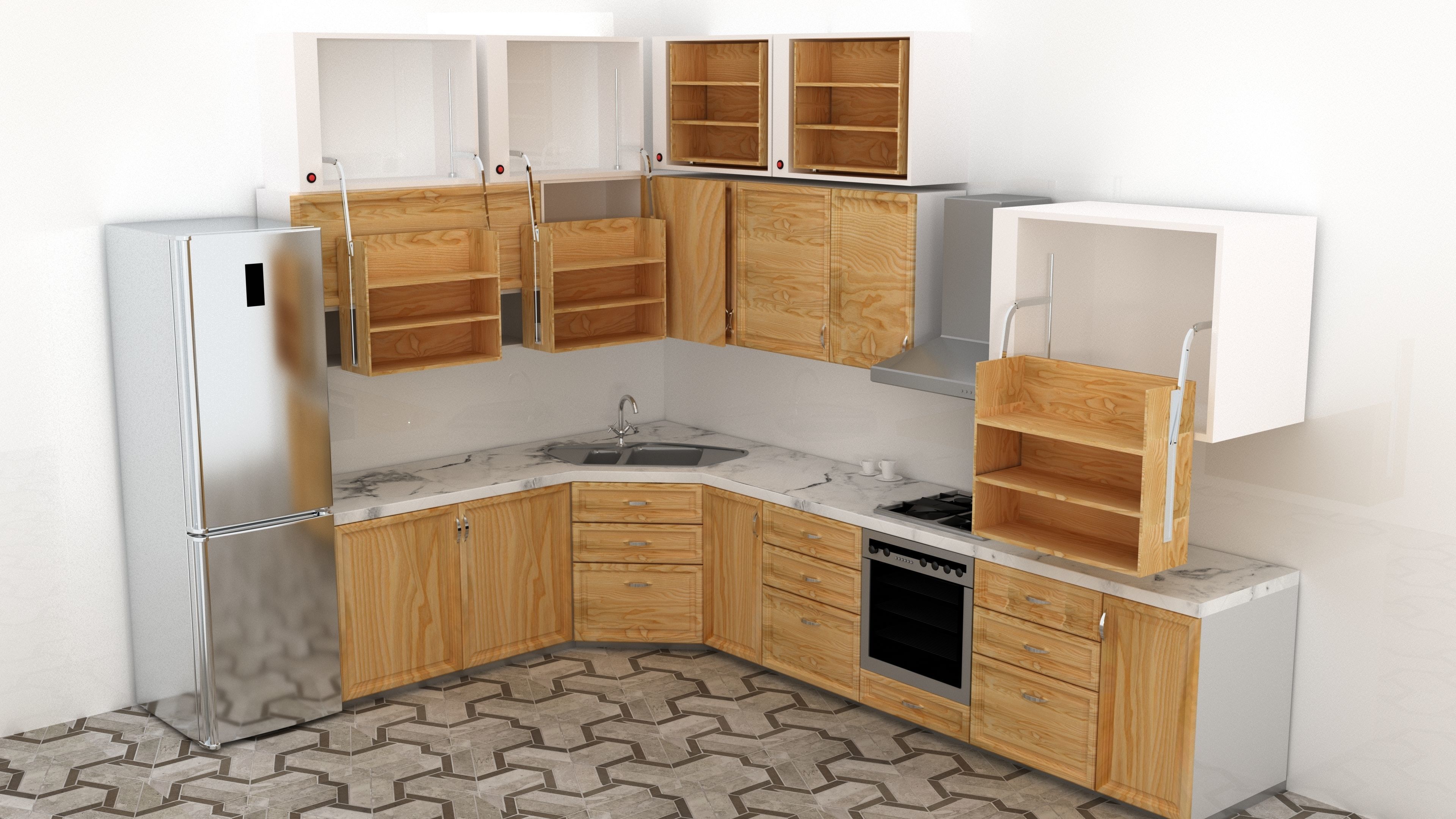 Modern House exterior  3D model_21