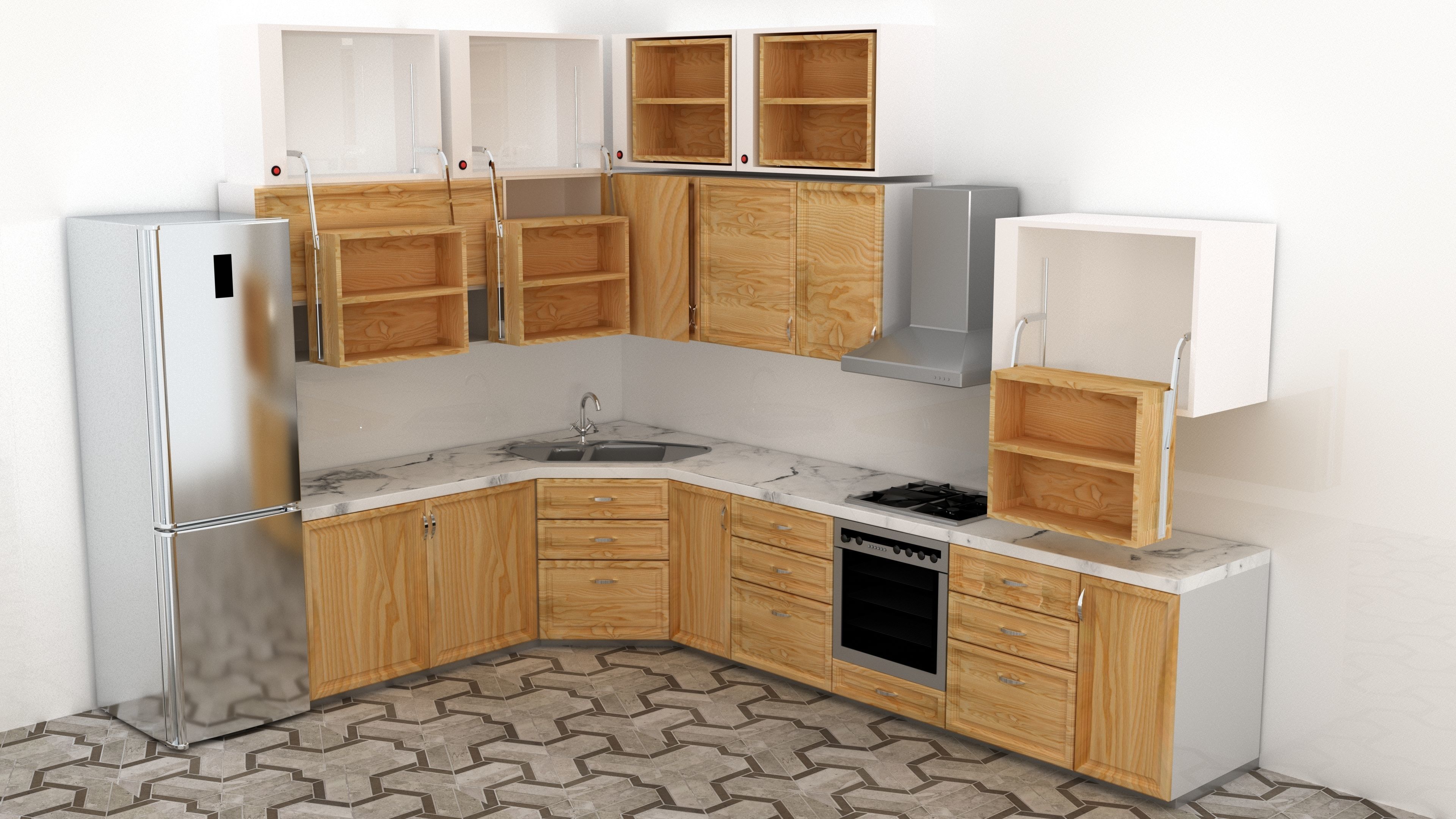 Modern House exterior  3D model_19