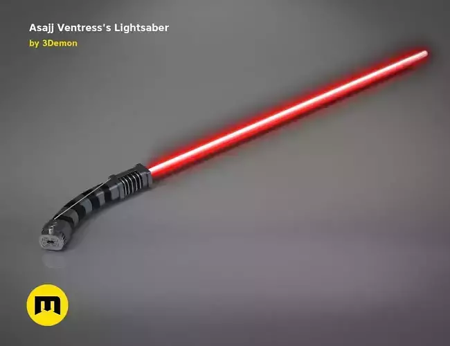 Asajj Ventress Lightsaber 3D print model