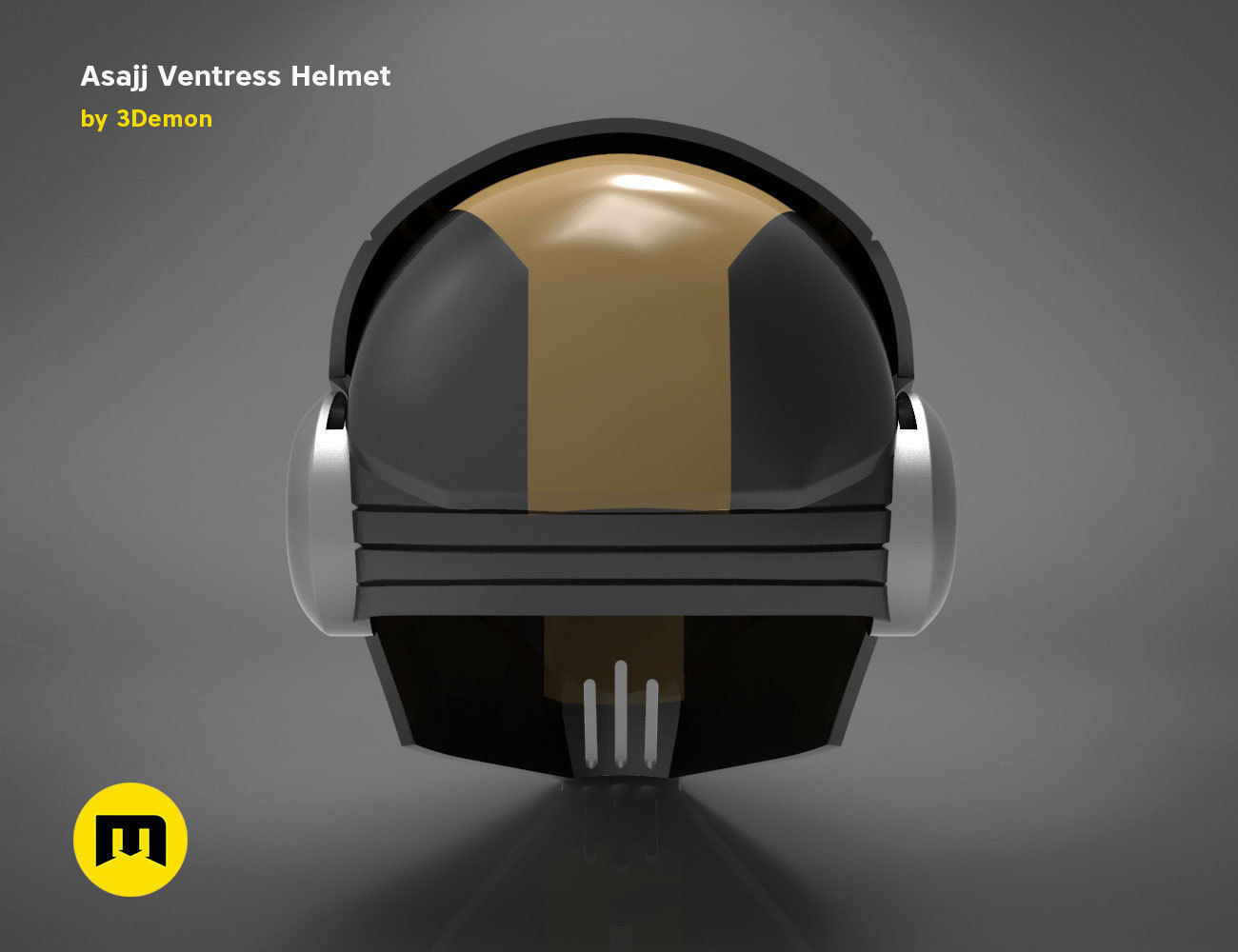Asajj Ventress helmet 3D print model_4