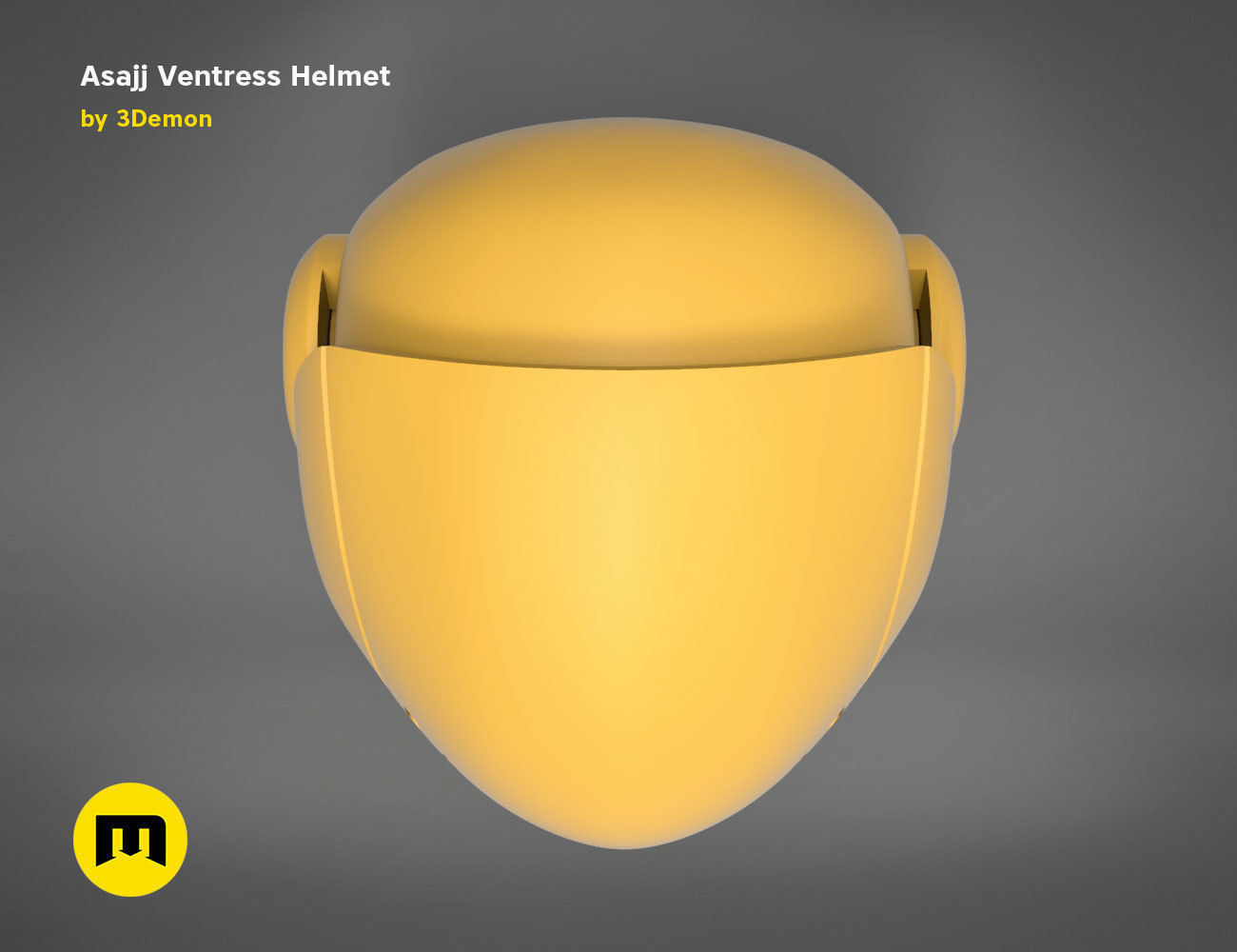 Asajj Ventress helmet 3D print model_12