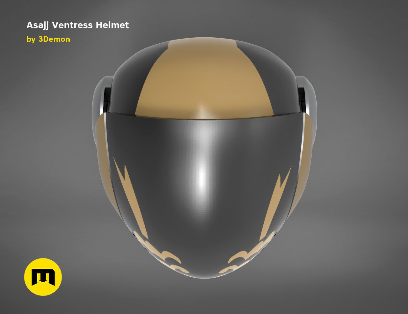 Asajj Ventress helmet 3D print model_5