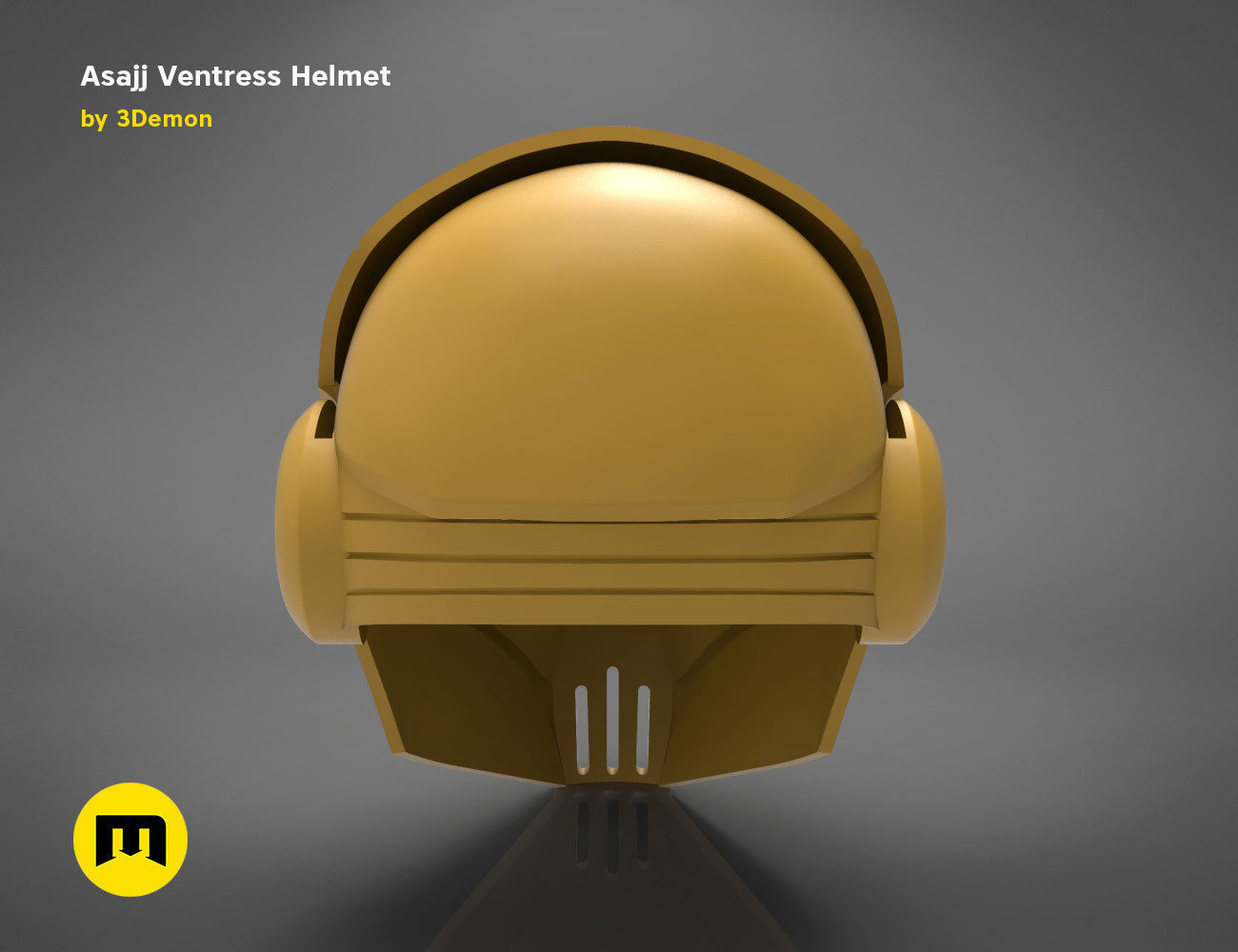 Asajj Ventress helmet 3D print model_11