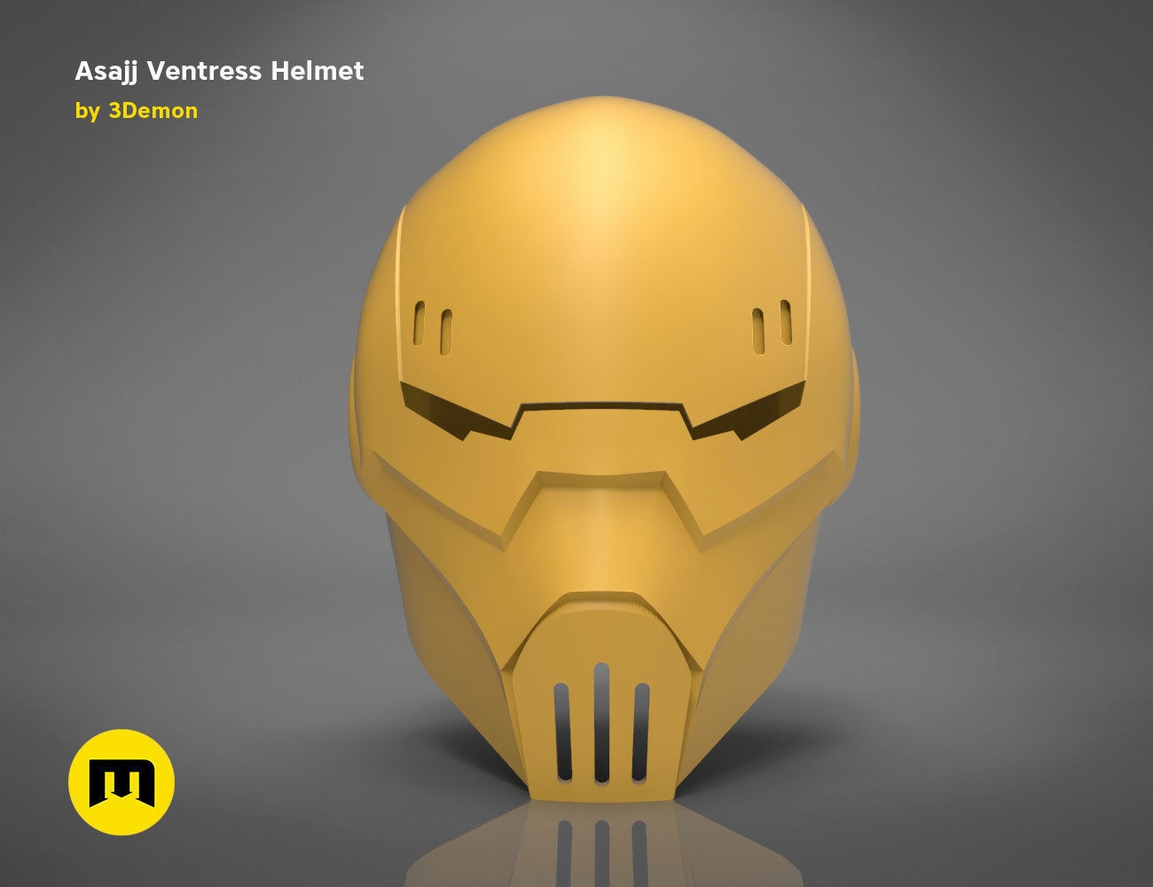 Asajj Ventress helmet 3D print model_8