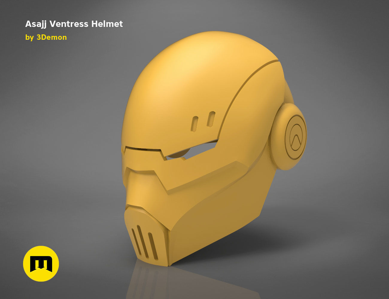 Asajj Ventress helmet 3D print model_9