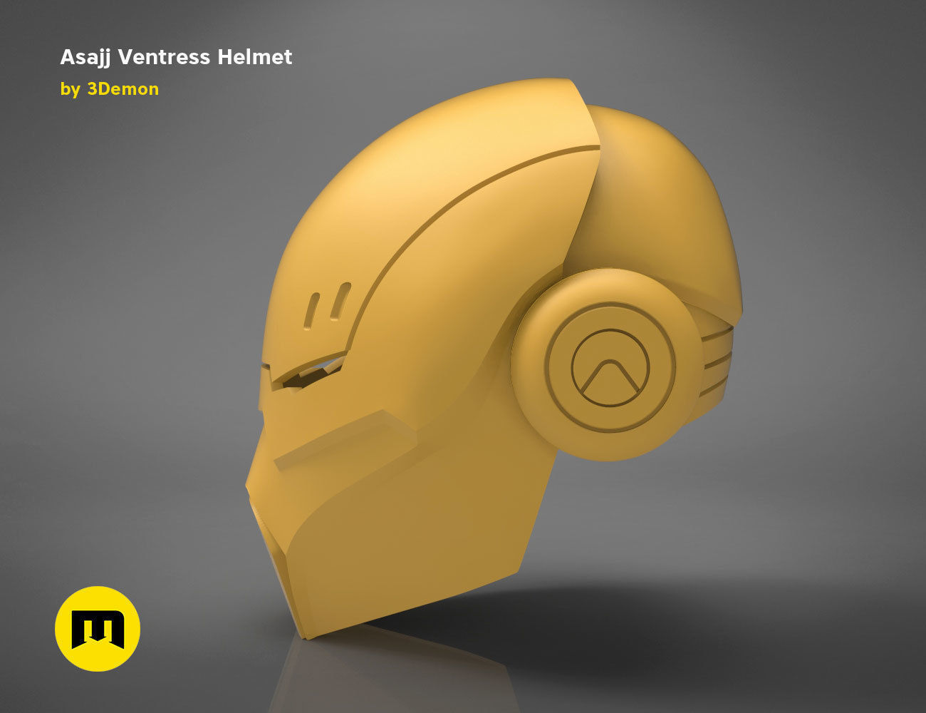 Asajj Ventress helmet 3D print model_10