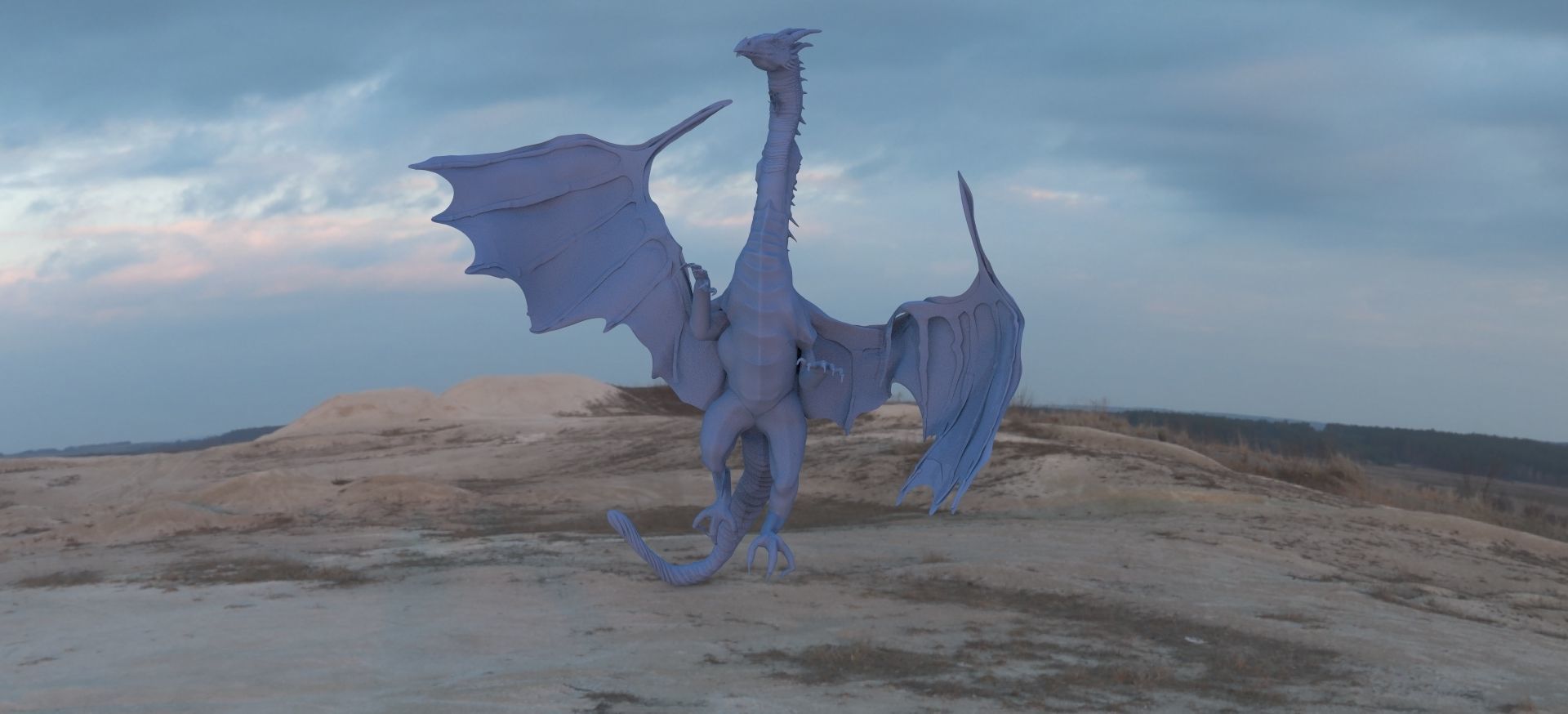 Dragon Tall Fin 3D model_1