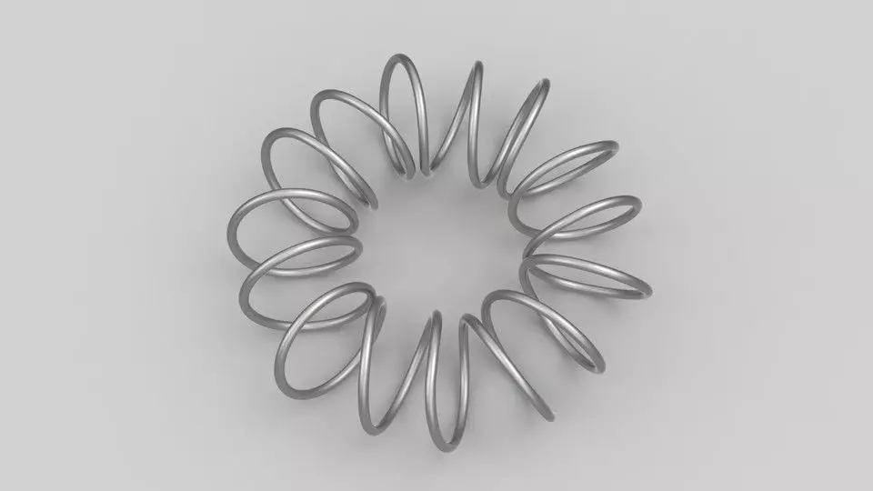 Circular Spring Free 3D model_0