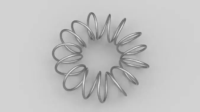 Circular Spring Free 3D model