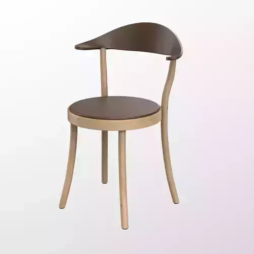 Plank Monza restaurant Chair brown finish
