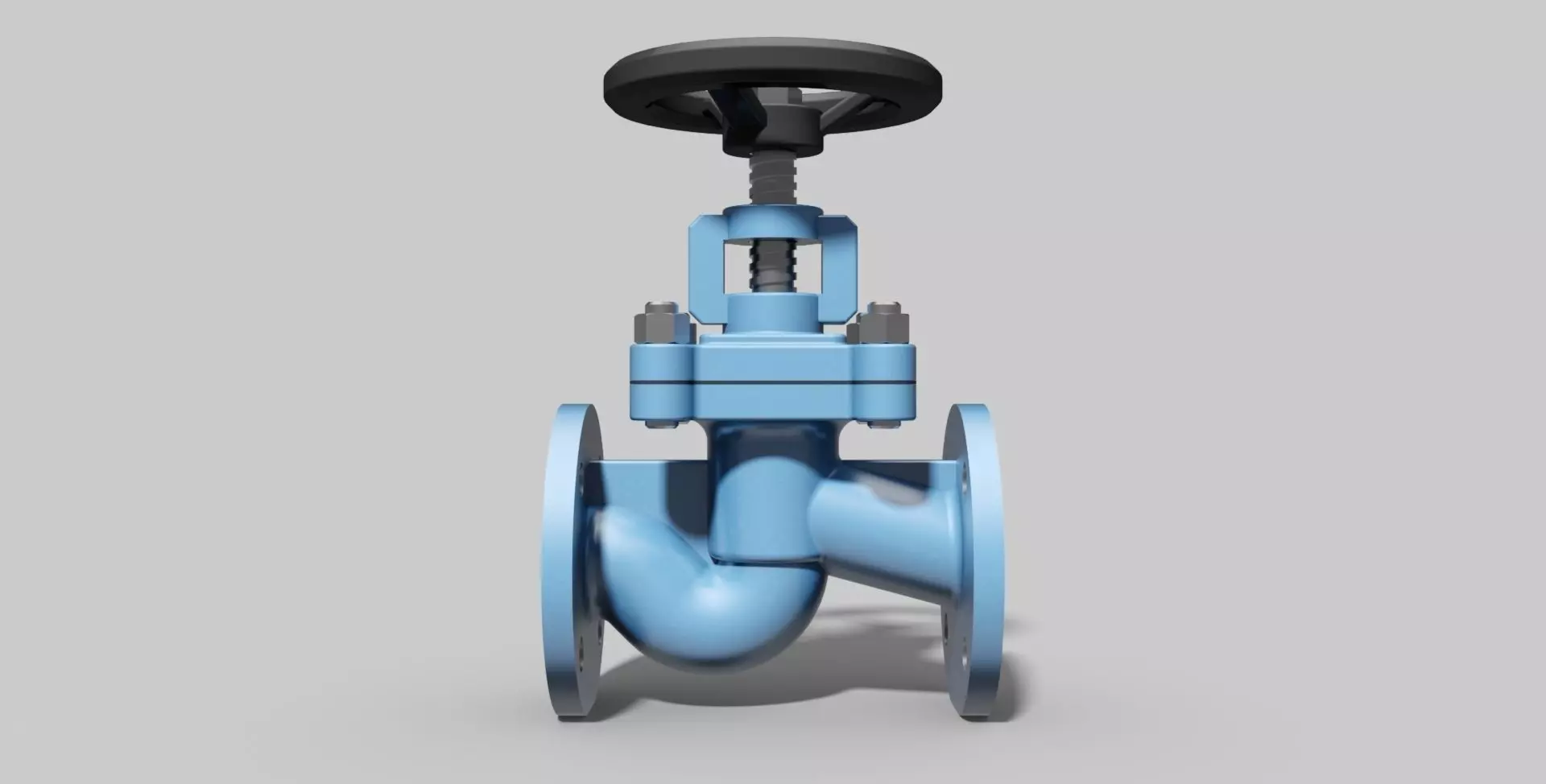 DN40 PN16 - Bellow sealed globe valve - Autodesk Inventor 3D model_0