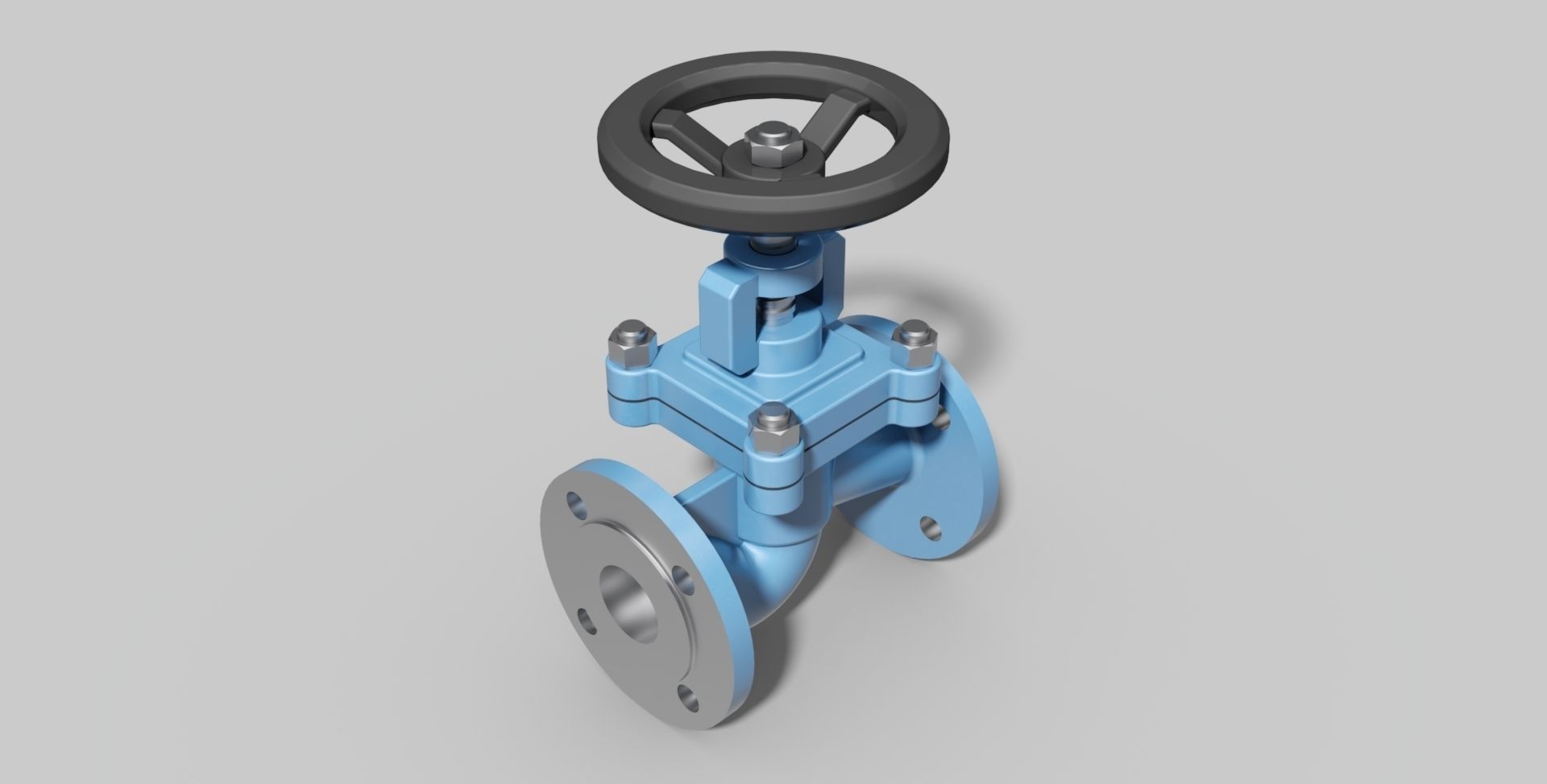 DN40 PN16 - Bellow sealed globe valve - Autodesk Inventor 3D model_1