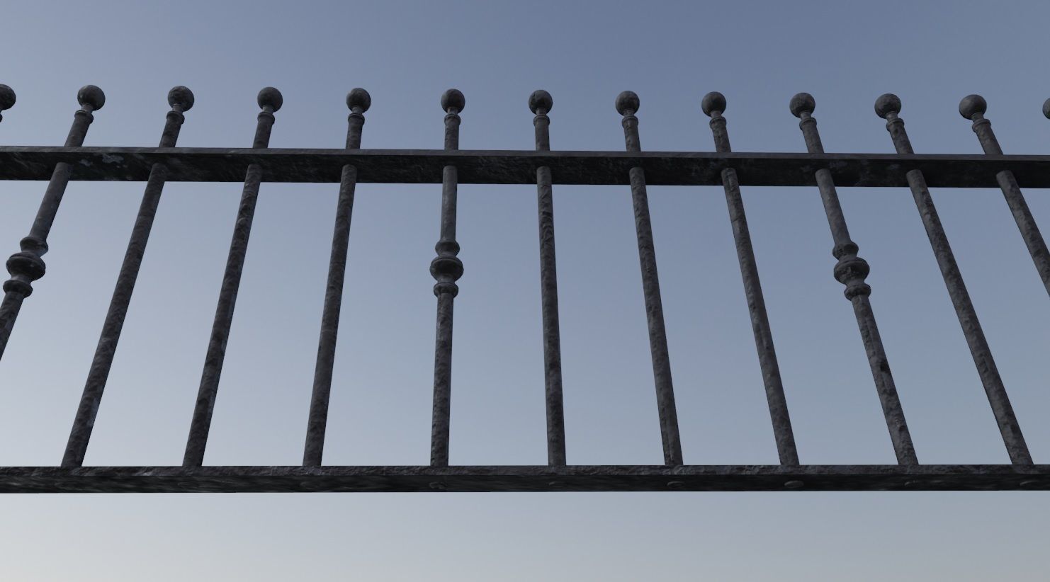 Cast Iron Railings 3D Model Low-poly 3D model_4
