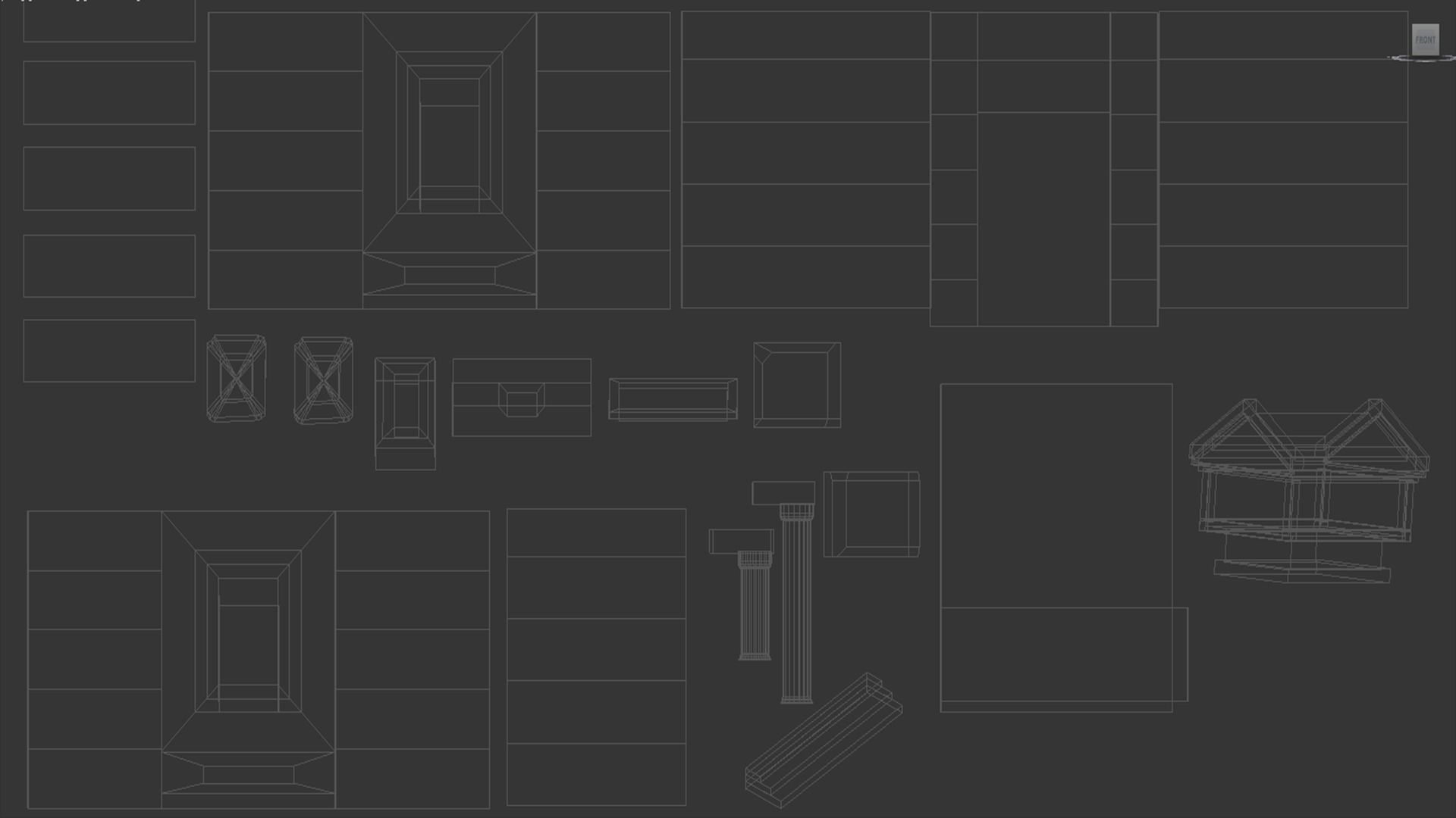 Low Poly Egyptian Sarcophagus - Egyptian Tomb Low-poly 3D model_13