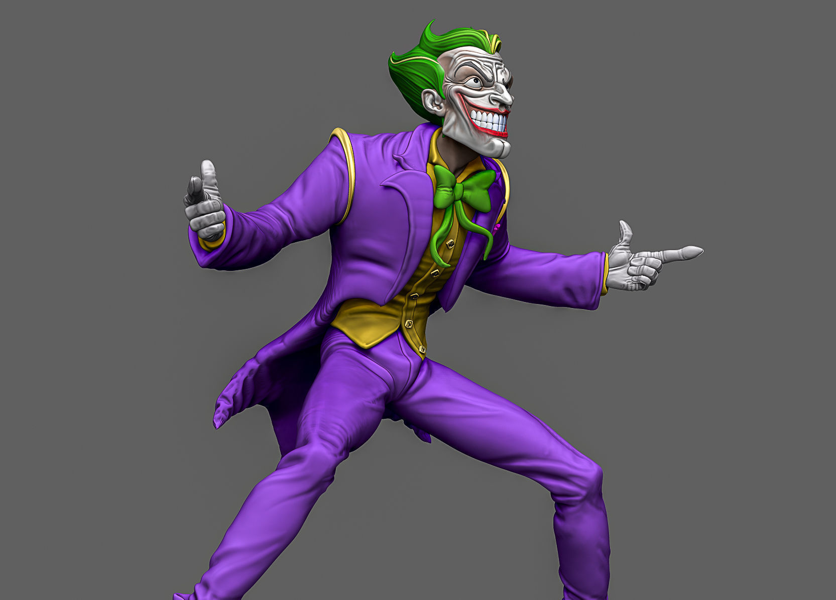 Joker Posed 3D print model_3