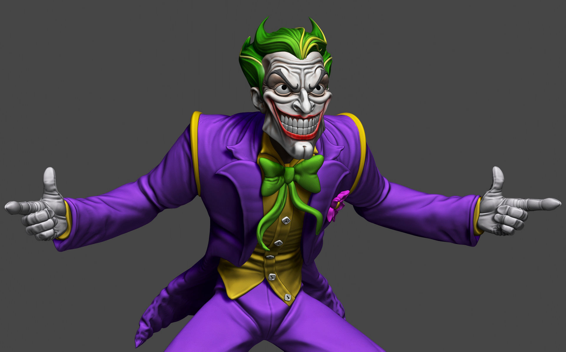 Joker Posed 3D print model_5