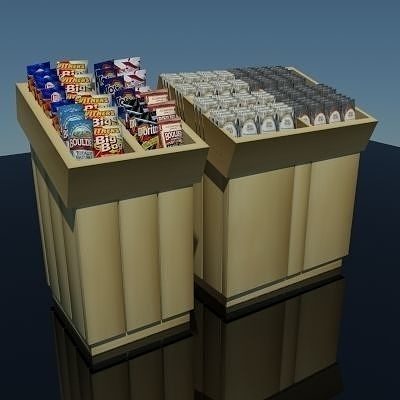 Chips And Cookie Display 3D model