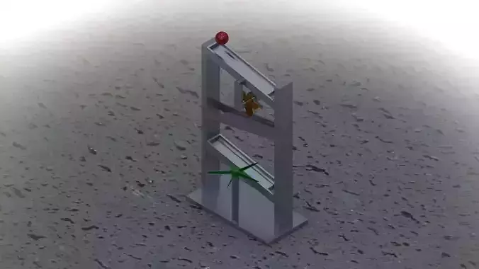 gravity metal pole with light