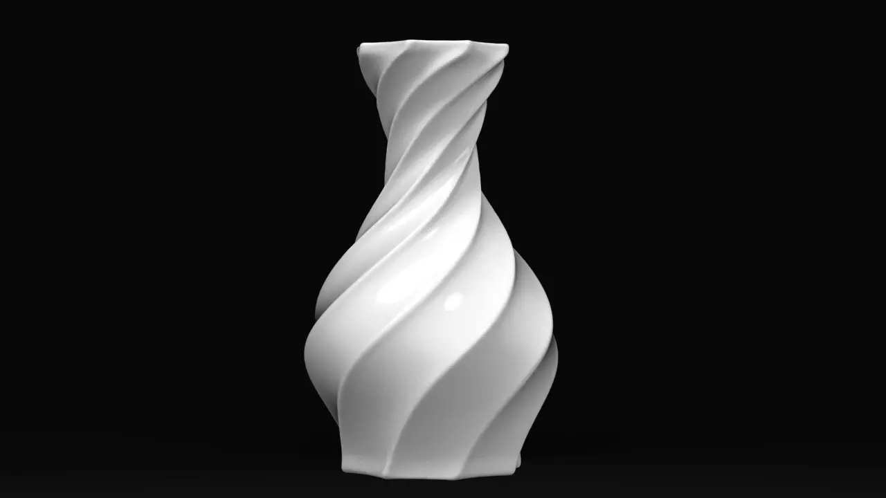 Twisted Vase STL for 3D print model_0