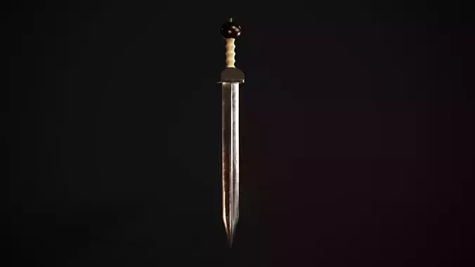 Gladius sword Low-poly 3D model
