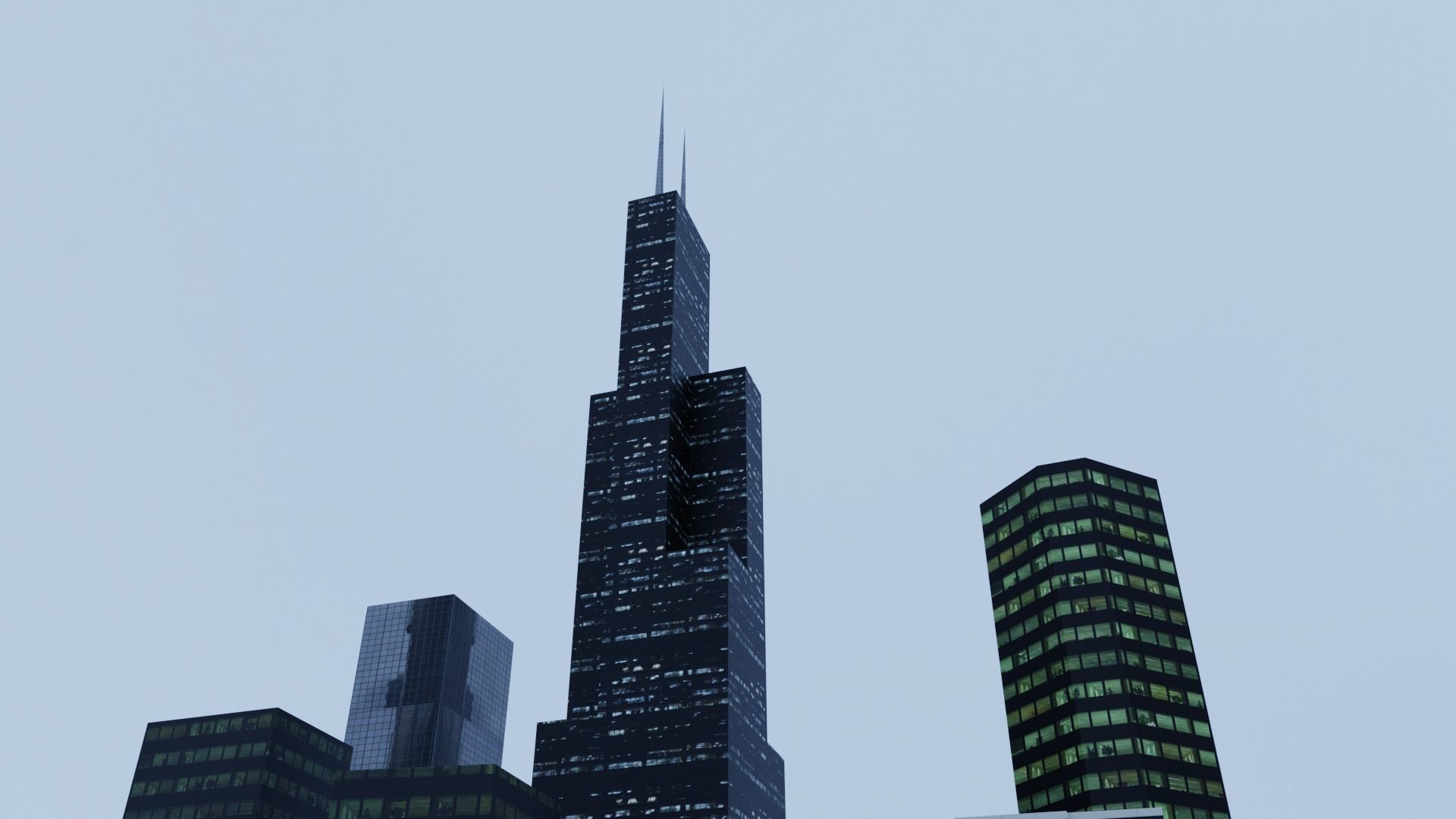 Chicago - Downtown 3D model_3