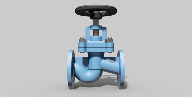 DN40 PN40 - Bellow sealed globe valve - Autodesk Inventor 3D model
