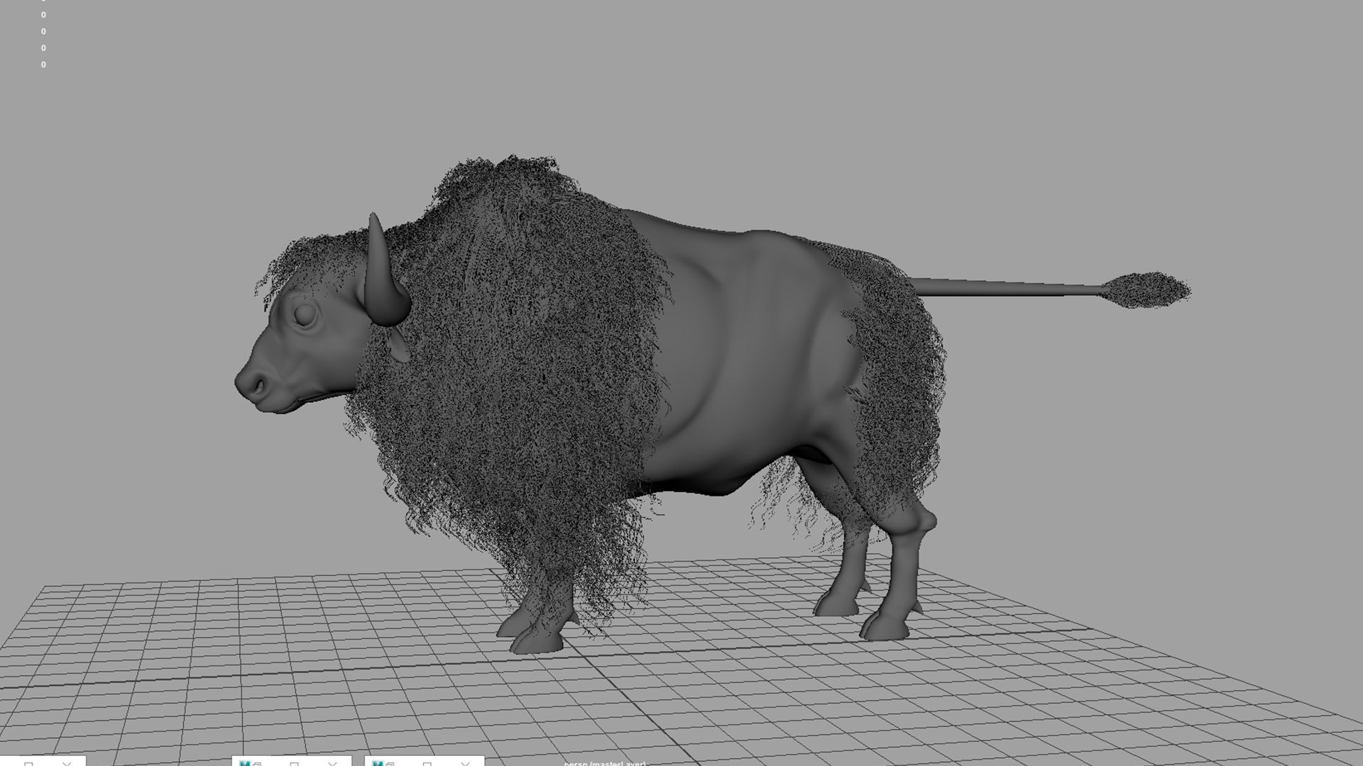 yak 1 bull 3D model_6