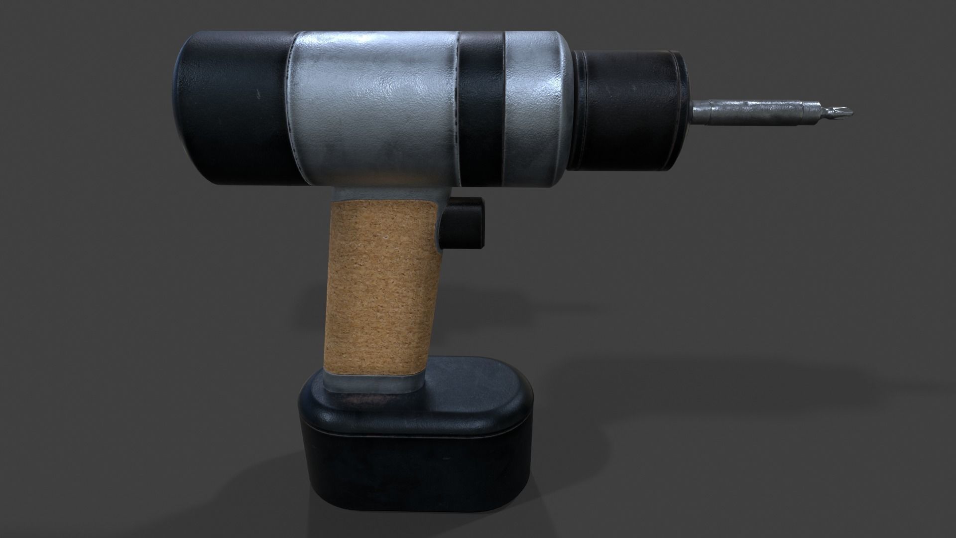 Cordless Drill V02 - Low Poly Low-poly 3D model_6