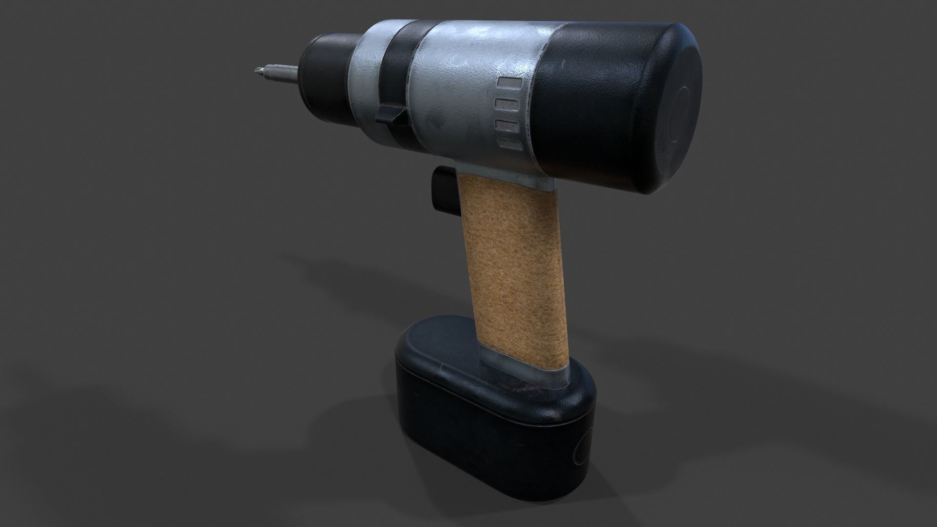 Cordless Drill V02 - Low Poly Low-poly 3D model_12