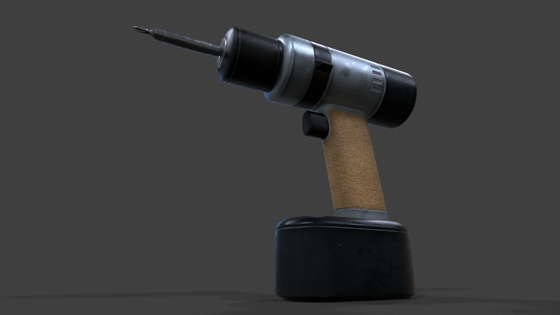 Cordless Drill V02 - Low Poly Low-poly 3D model_16