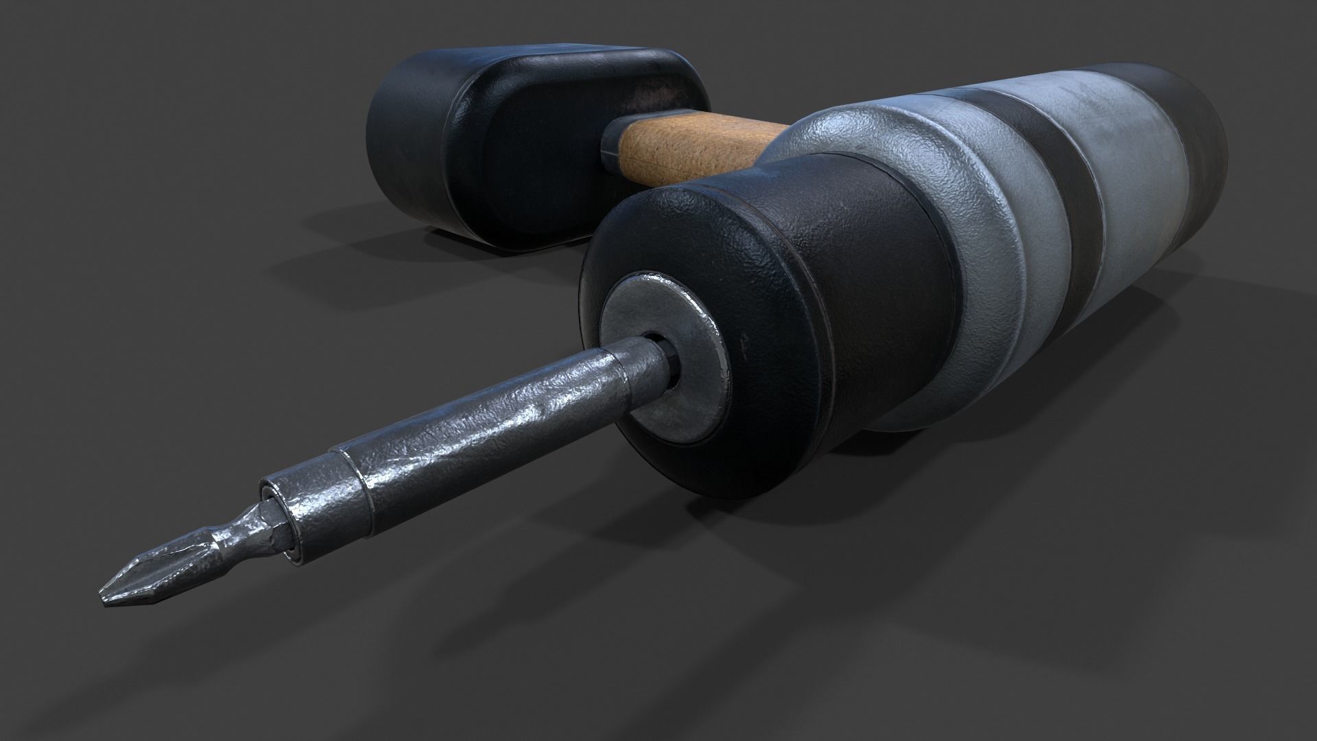 Cordless Drill V02 - Low Poly Low-poly 3D model_30