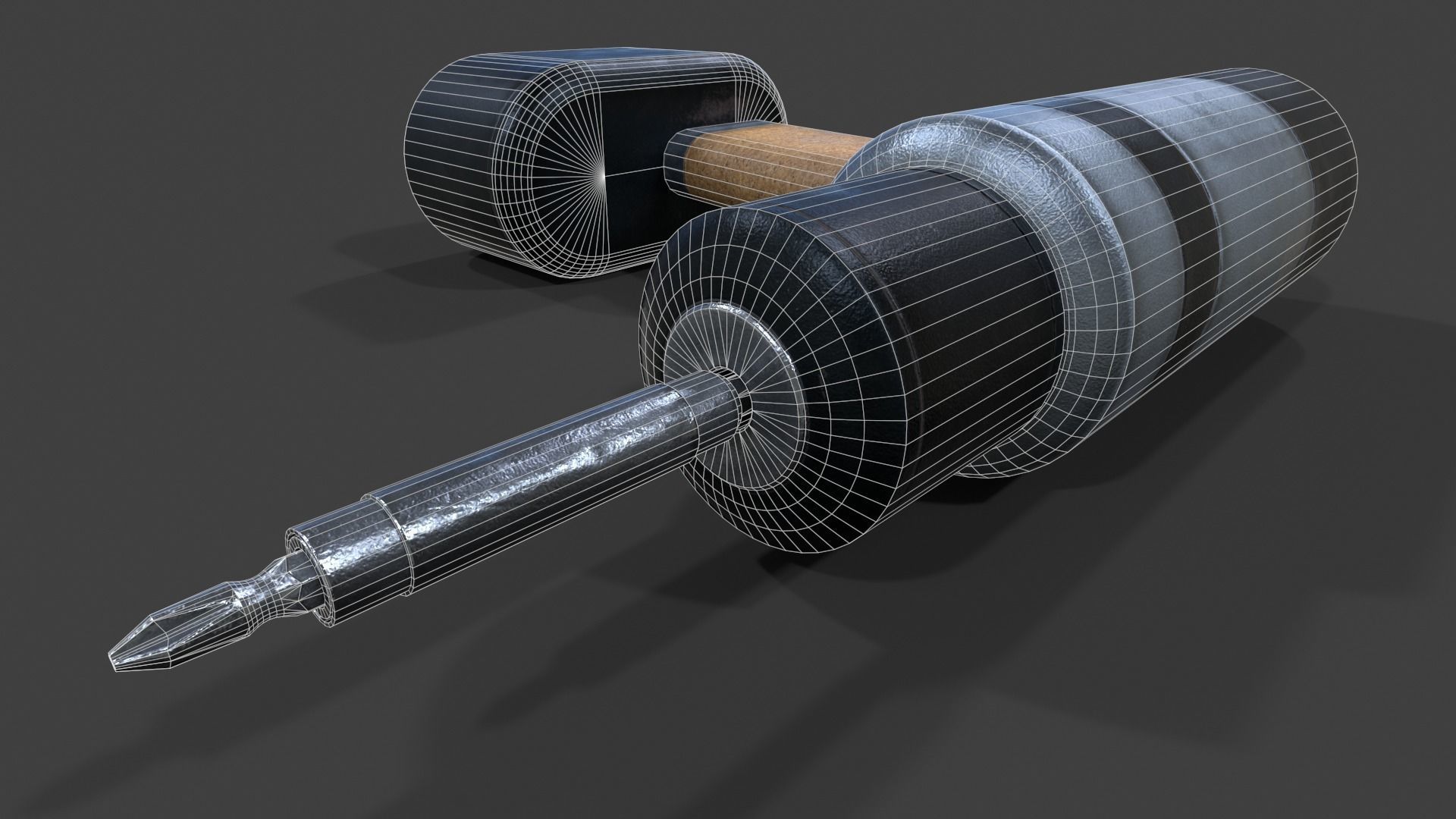 Cordless Drill V02 - Low Poly Low-poly 3D model_31