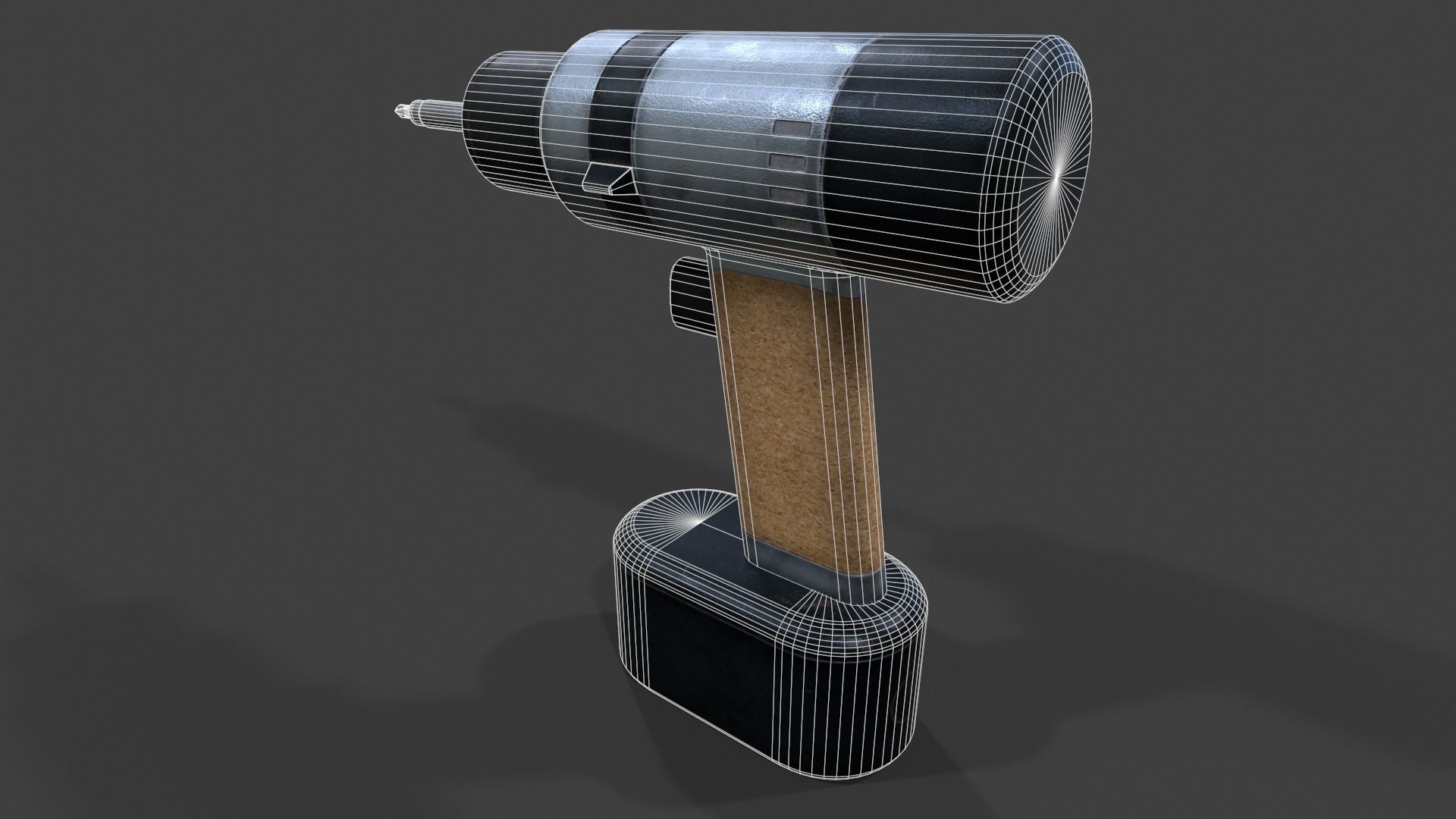 Cordless Drill V02 - Low Poly Low-poly 3D model_13