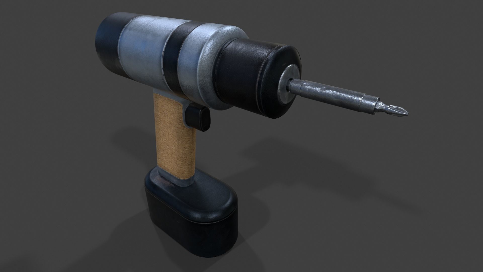 Cordless Drill V02 - Low Poly Low-poly 3D model_4
