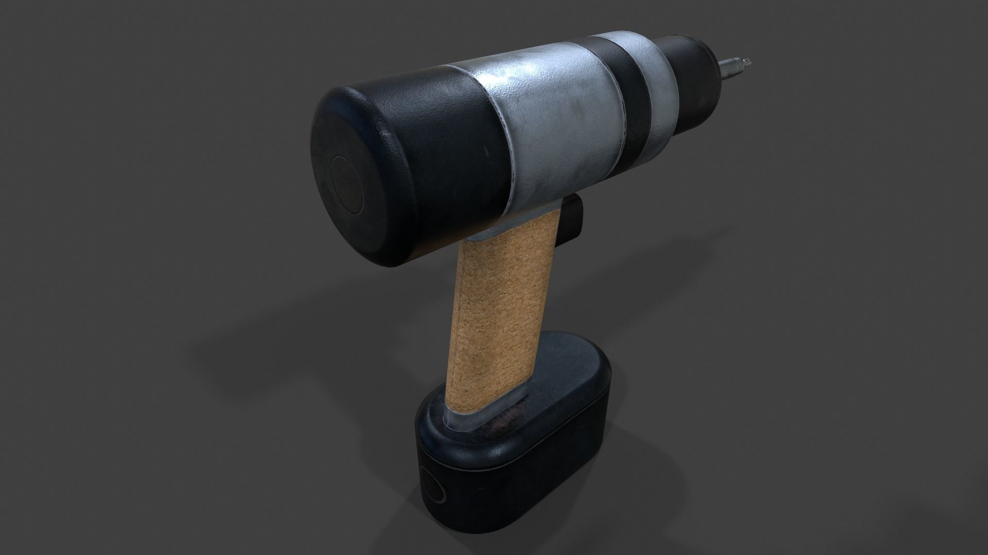 Cordless Drill V02 - Low Poly Low-poly 3D model_8