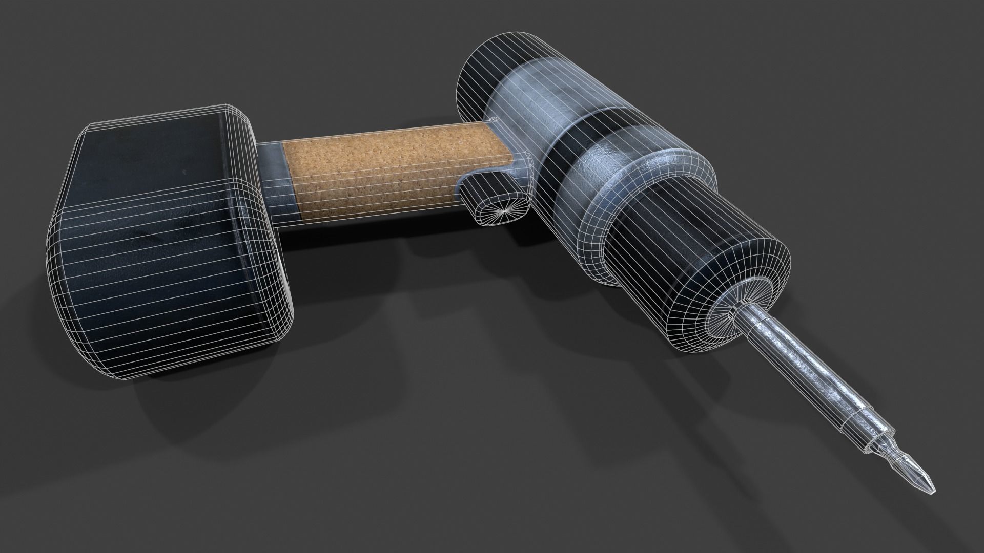 Cordless Drill V02 - Low Poly Low-poly 3D model_33