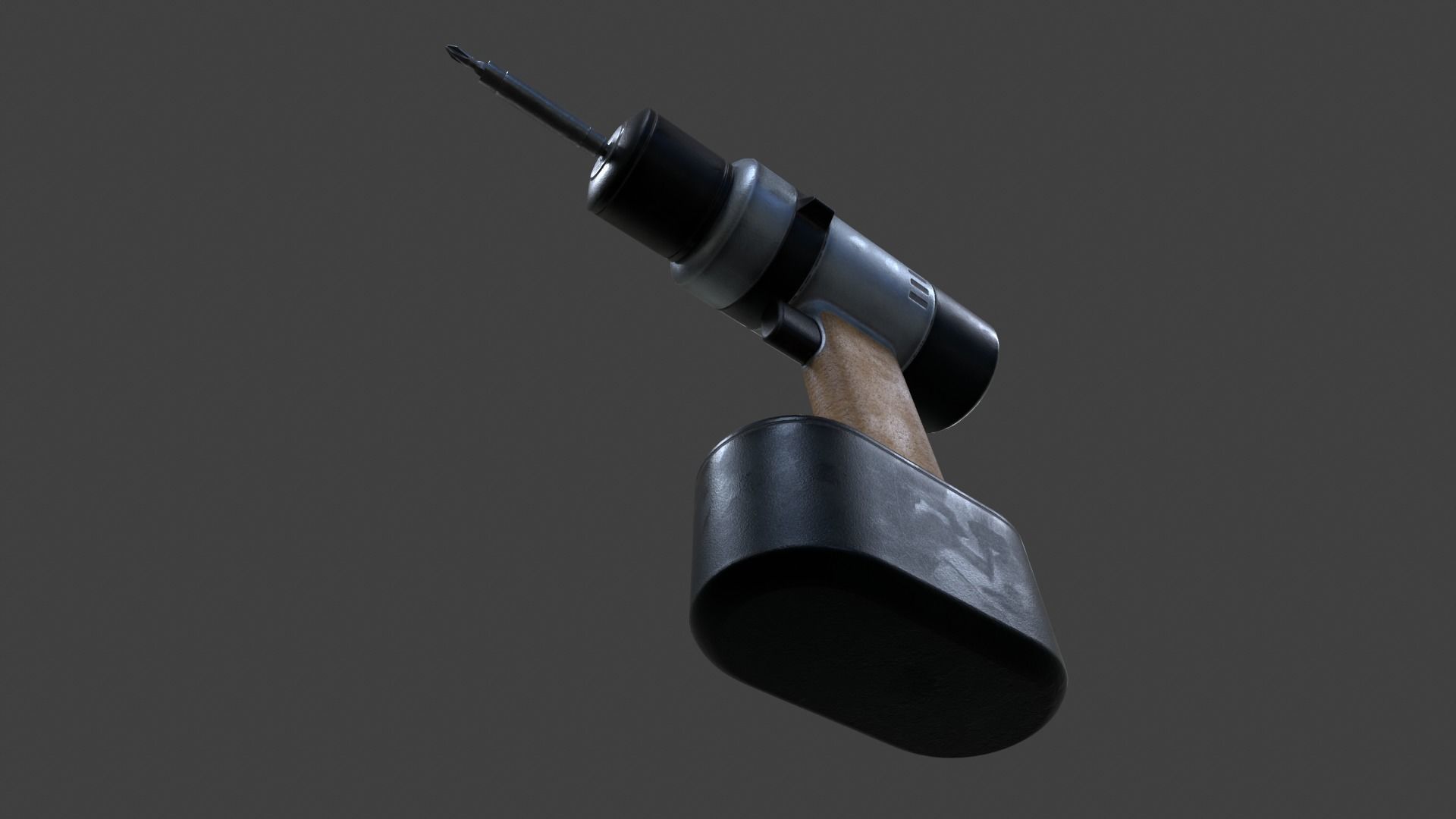Cordless Drill V02 - Low Poly Low-poly 3D model_20